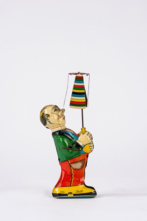 Omino con ombrello