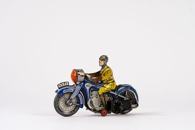 Giocattolo in latta litografata, motocicletta A643 (1930 circa)