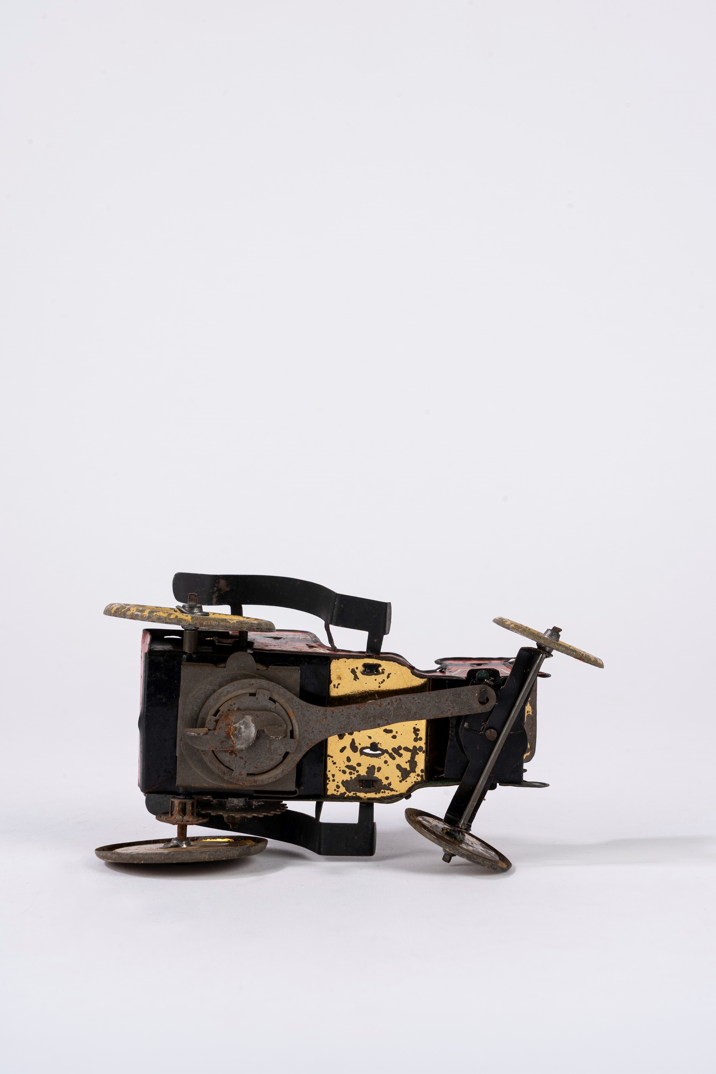 George Carette Carette - Auto VIS-A-VIS in latta litografata (meccanismo a molla, ZIG ZAG), 1910