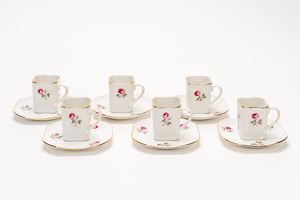 Set da caff&egrave; in porcellana Richard Ginori