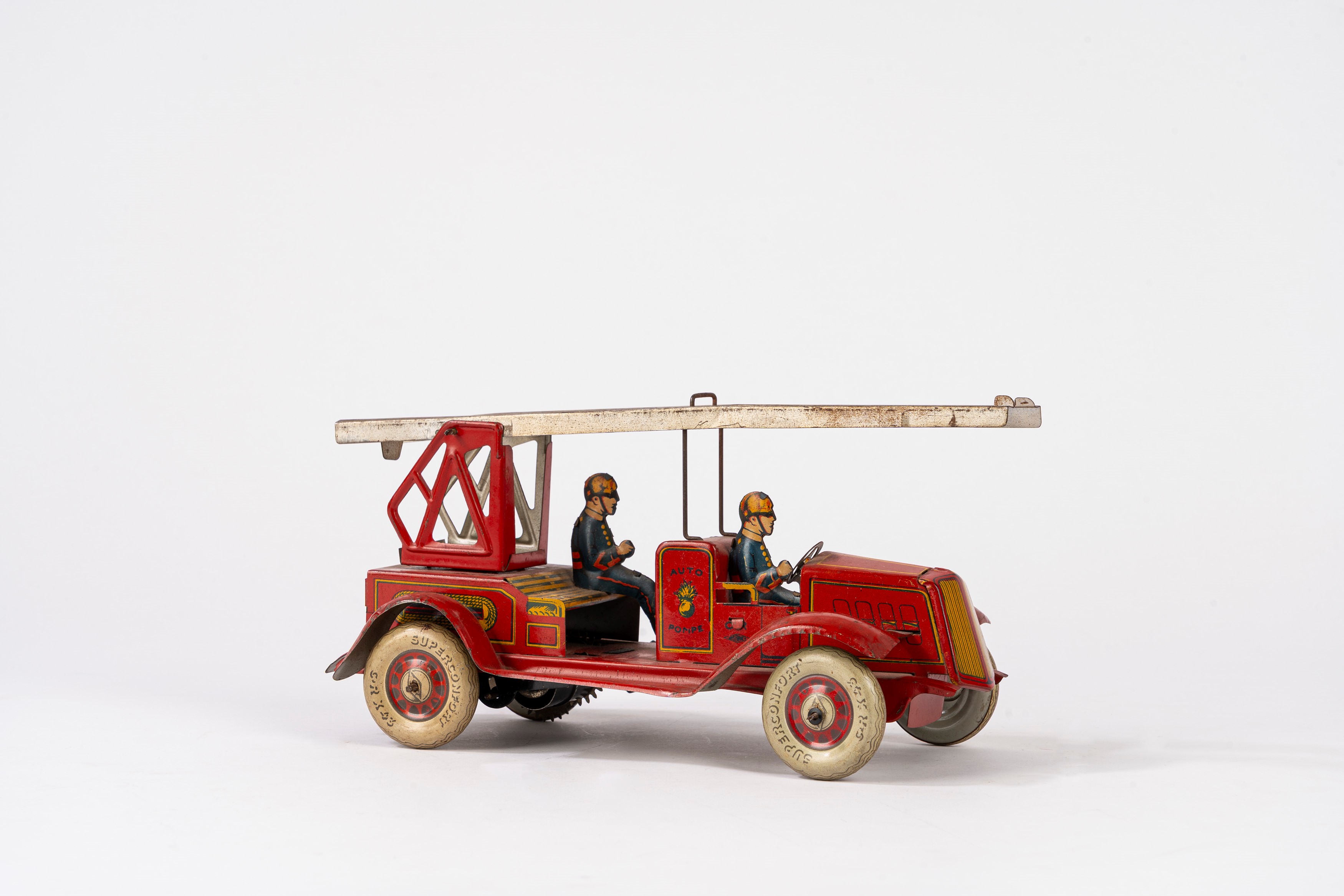 Charles Rossignol Rossignol - Auto-pompa dei pompieri con scala orientabile, latta litografata