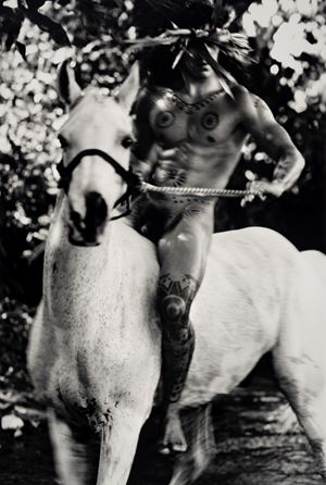 Cavallo Bianco, omaggio a Gauguin, Tahiti 