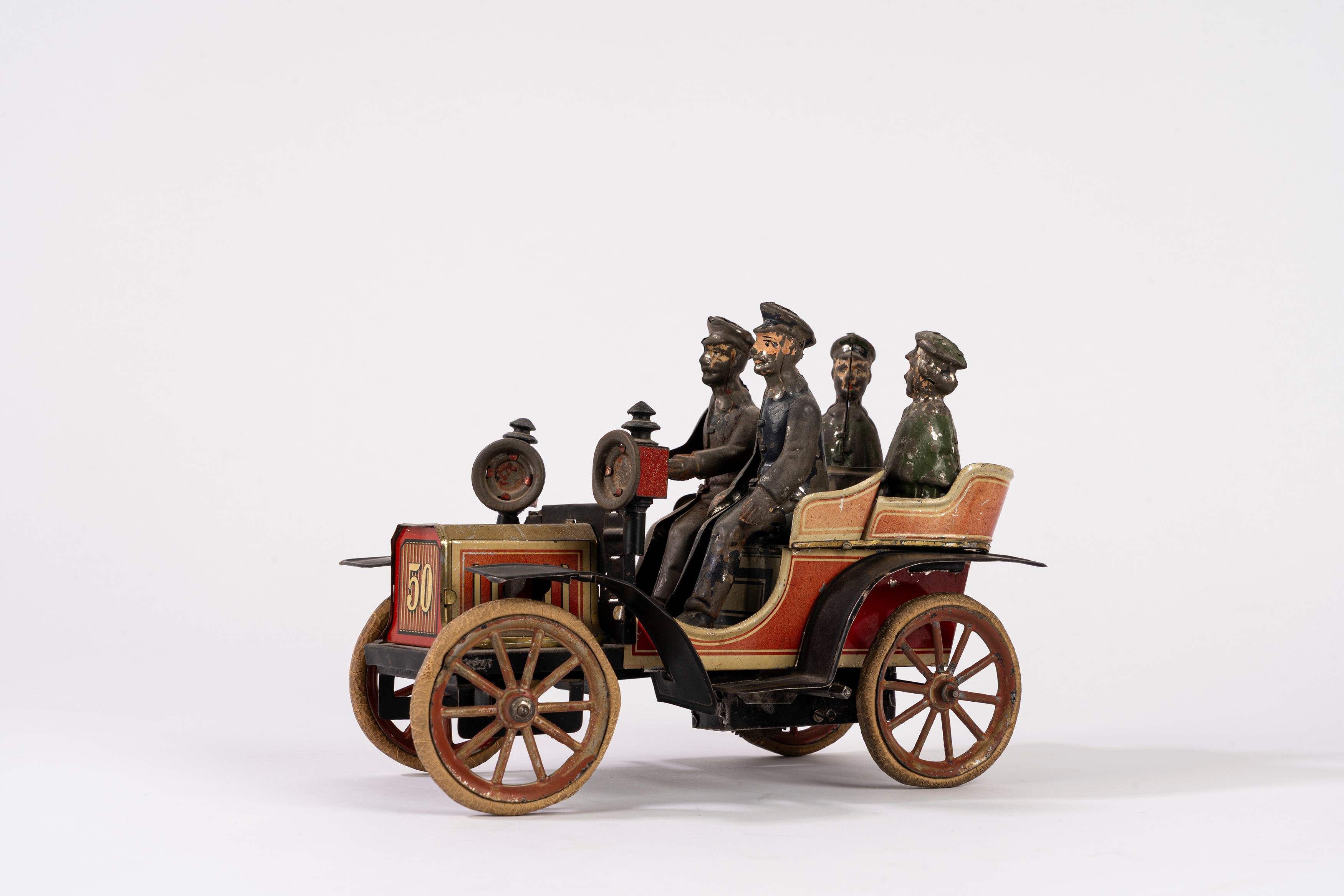 George Carette Carette - Auto modello Tonneau 50 (litografata) in scala, 1912