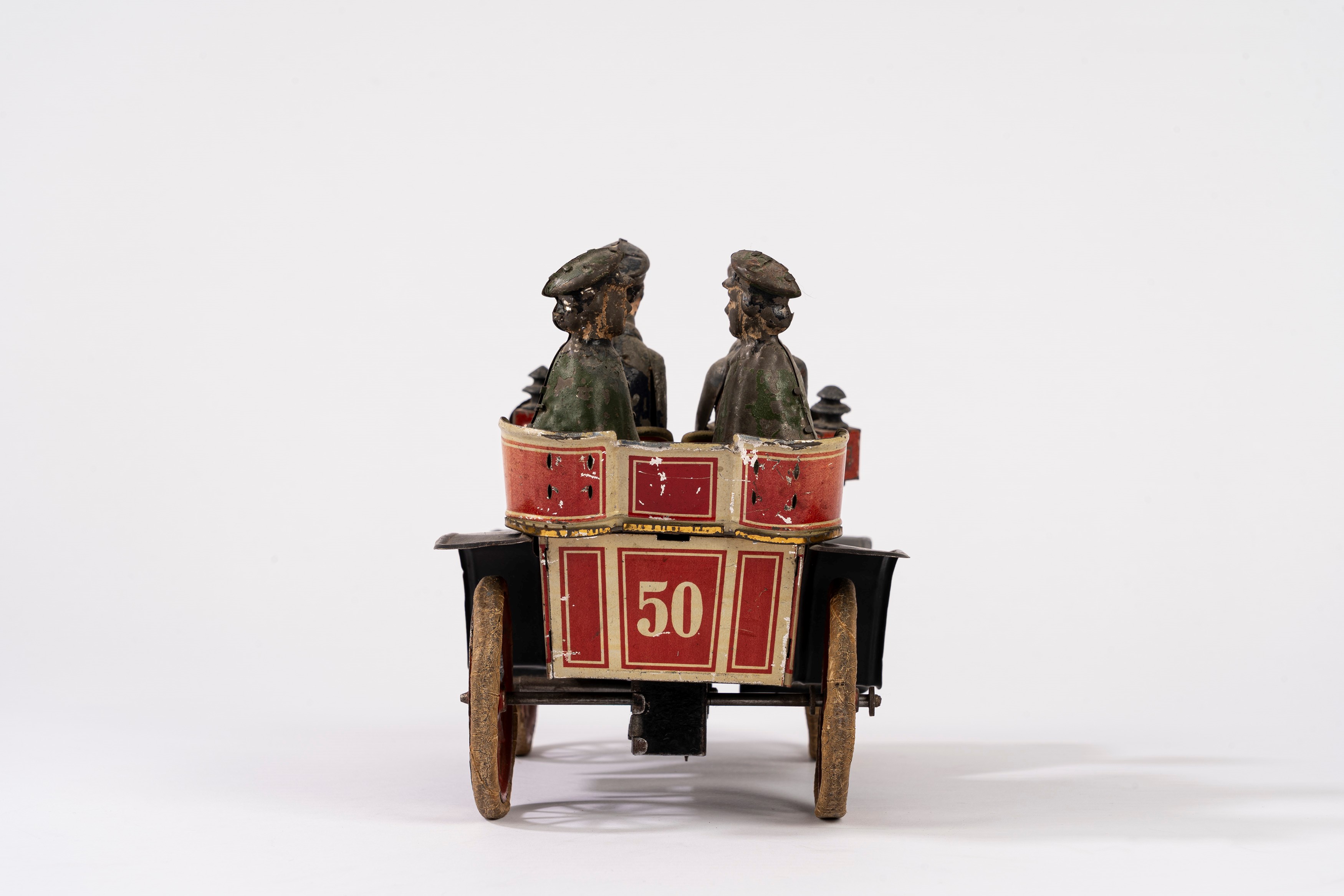 George Carette Carette - Auto modello Tonneau 50 (litografata) in scala, 1912