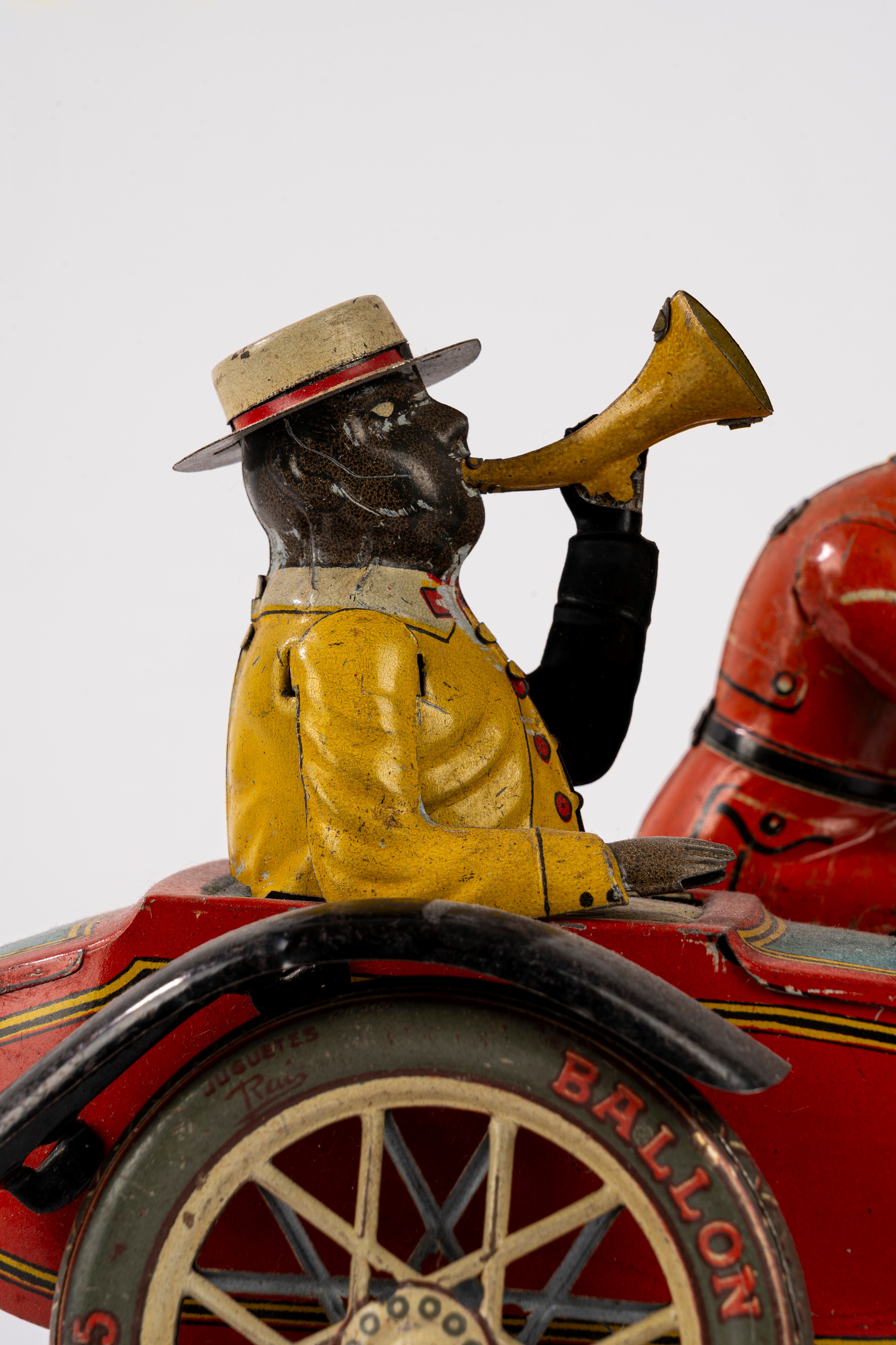 Paya - Motocicletta con sidecar, in latta litografata, anni 1930