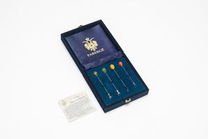 Set of four cocktail forks, Faberg&eacute;