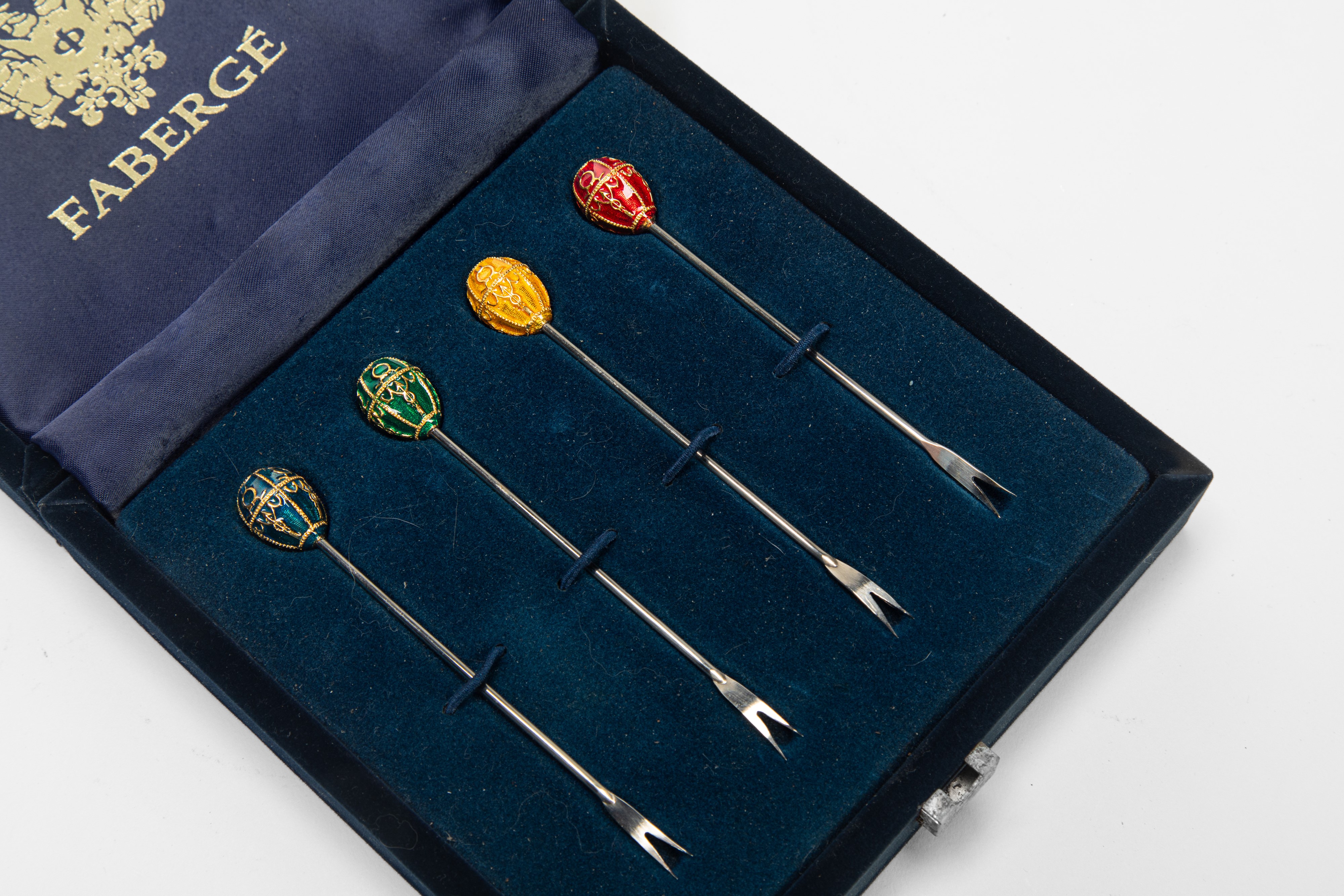 Set di Quattro Forchettine da Cocktail, Fabergé