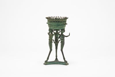 Fonderia Chiurazzi (prob.), Braciere in bronzo, riproduzione in stile pompeiano, XIX secolo