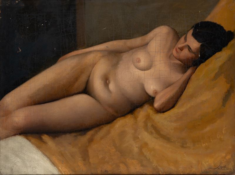 Amedeo Angilella - Nudo femminile disteso