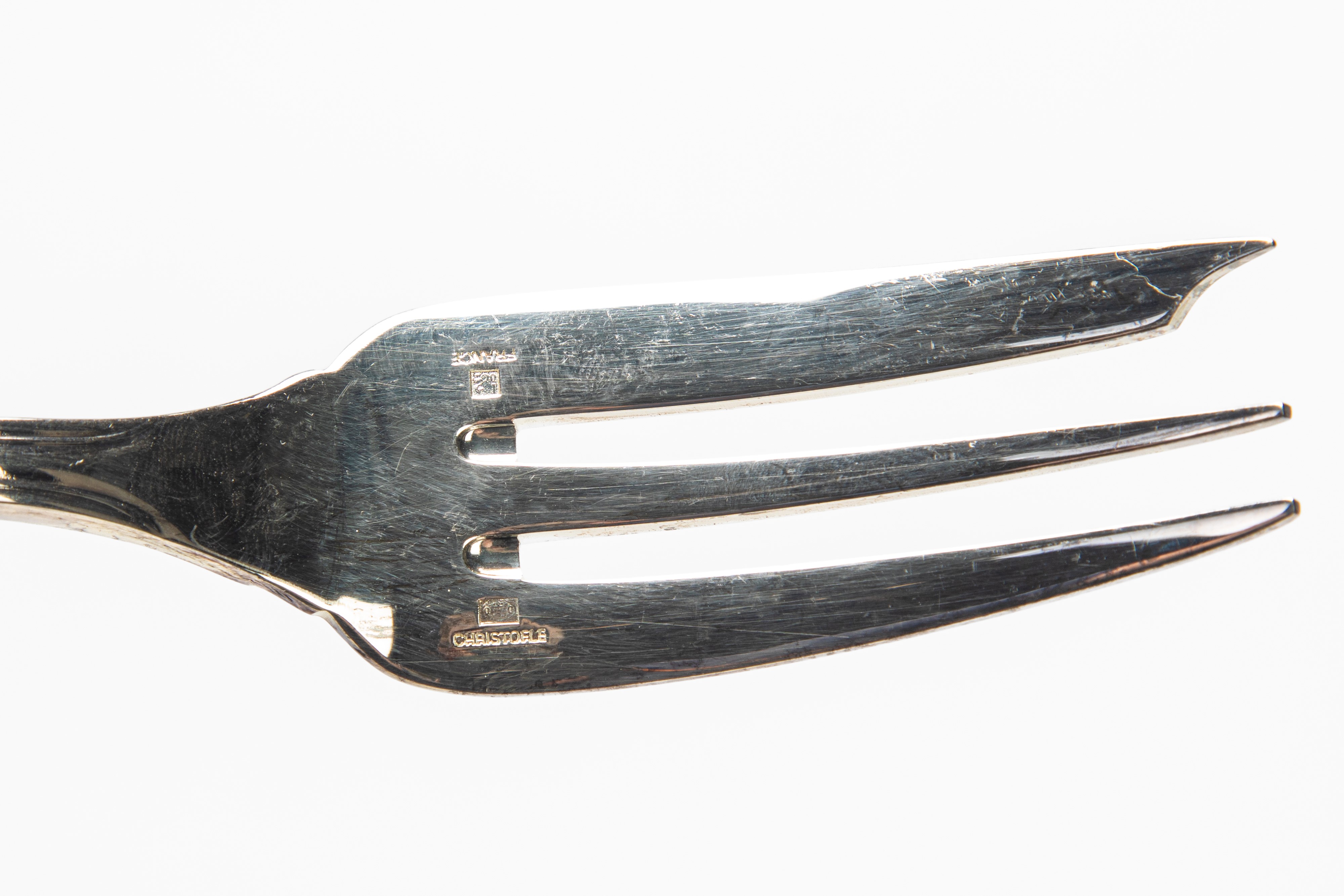 Christofle, Collezione Albi. Servizio Posate in Metallo Argentato