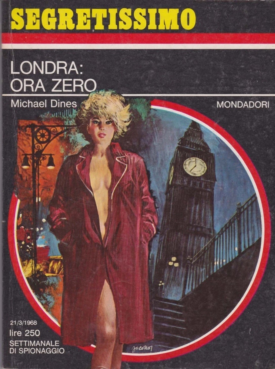 Carlo Jacono - Segretissimo - Londra: ora zero (originale di copertina)