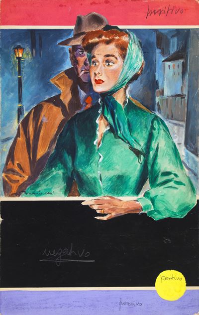 Nuova York (originale di copertina), tempera su cartone