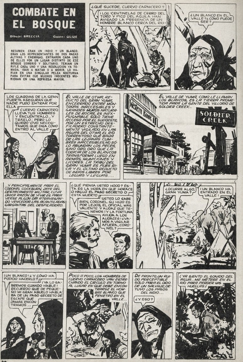 Alberto Breccia - Combate en el bosque