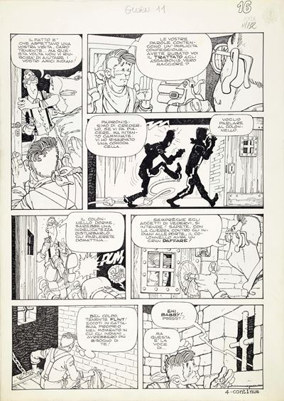 Piccolo Dente – La grande visione (tavola originale, 1972)