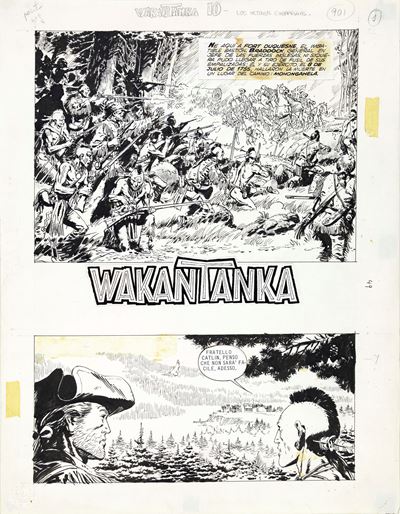 Wakantanka – Los últimos Chippewas (titolo e illustrazione per pagina)