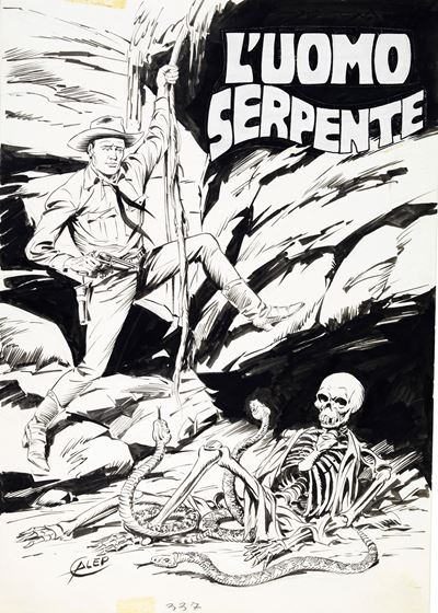 Tex – L’Uomo Serpente (originale di copertina)