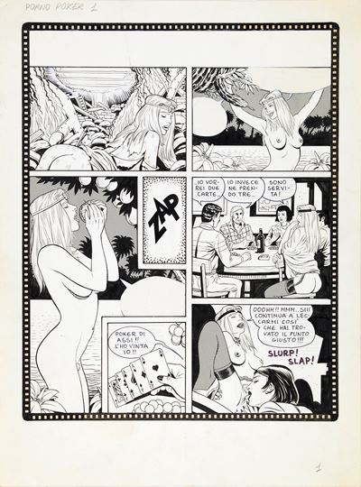 Le avventure di Cicciolina (tavola, “Porno Poker”)
