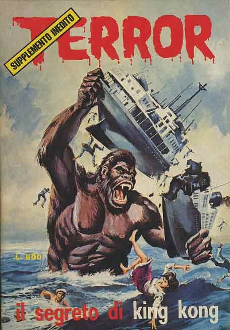 Studio Rosi - Terror - Il segreto di King Kong (originale di copertina), tempera su cartone