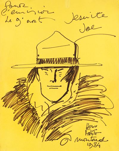 Jesuit Joe, pennarello su cartoncino giallo (1984)