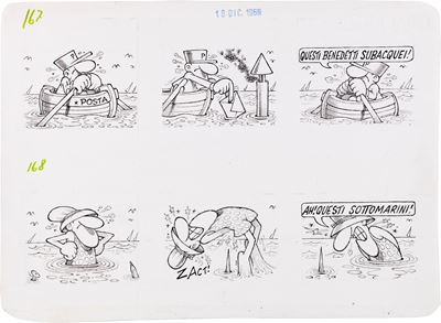 Diario Vitt 1969 (tavola con sei vignette)