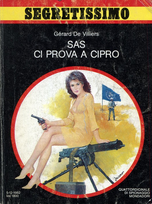 Carlo Jacono - Segretissimo - SAS ci prova a Cipro (illustrazione di copertina), tempera su carto...