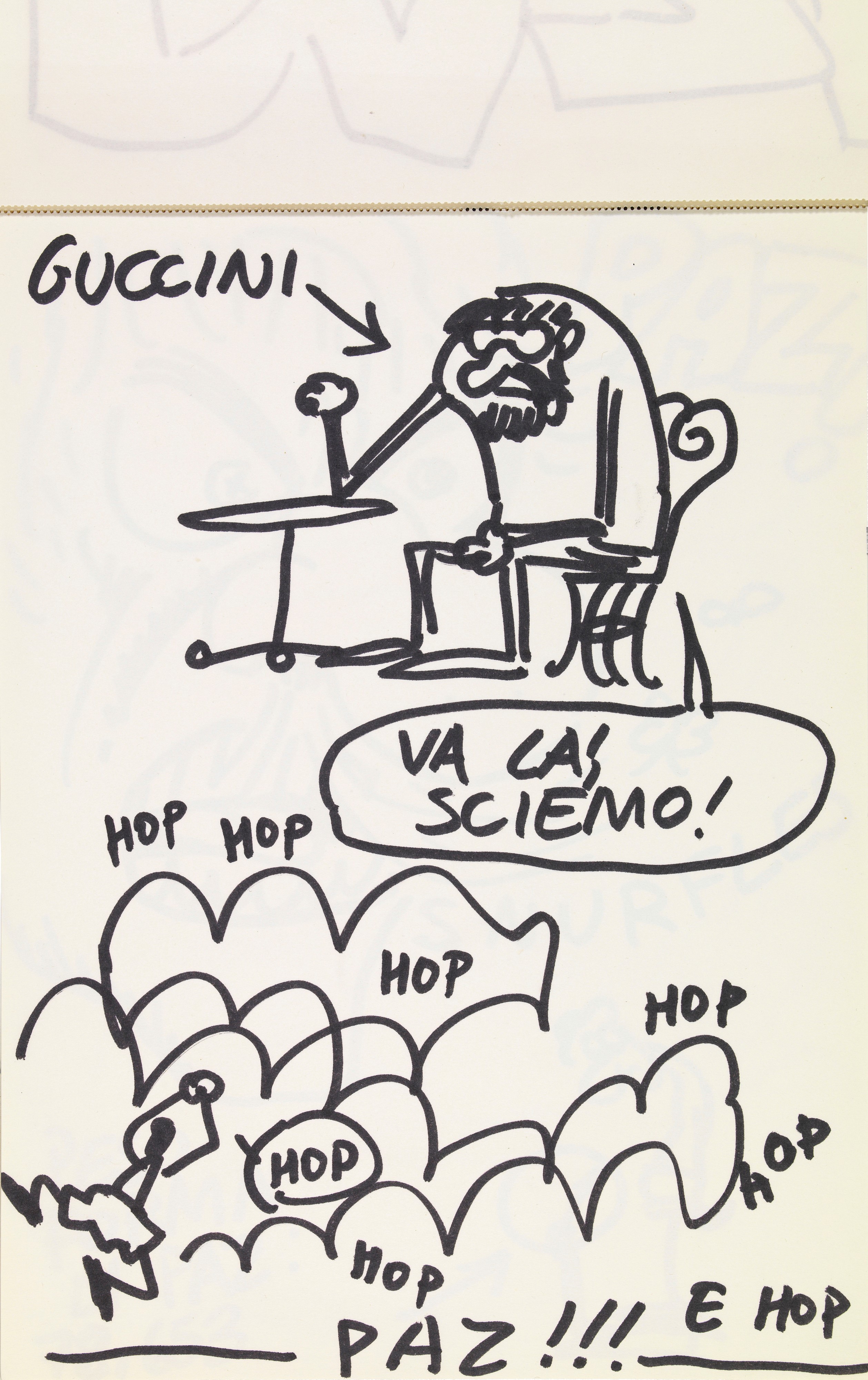Andrea Pazienza - Incontro annuale di braccio di ferro Paz vs. Guccini