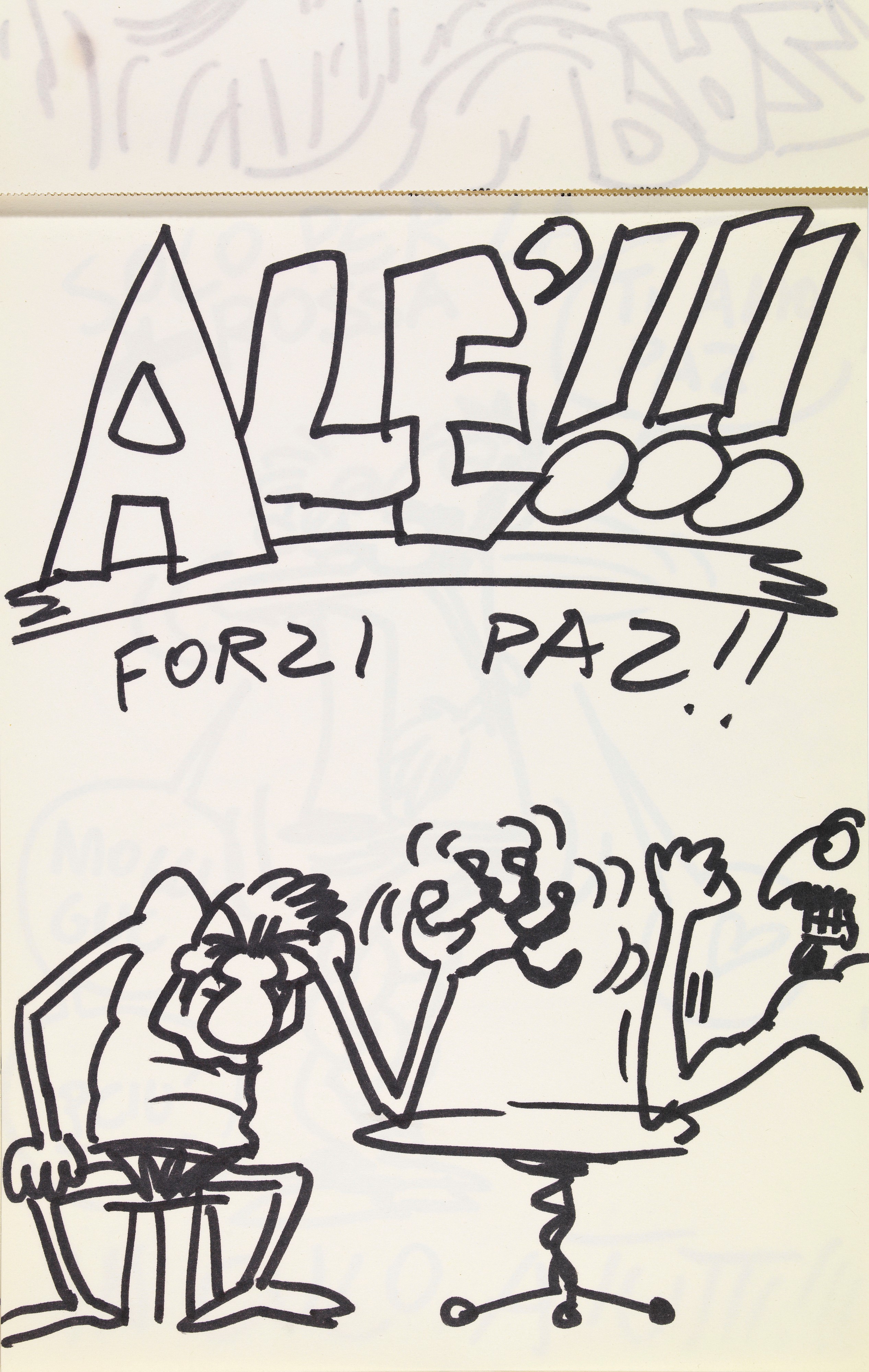 Andrea Pazienza - Incontro annuale di braccio di ferro Paz vs. Guccini