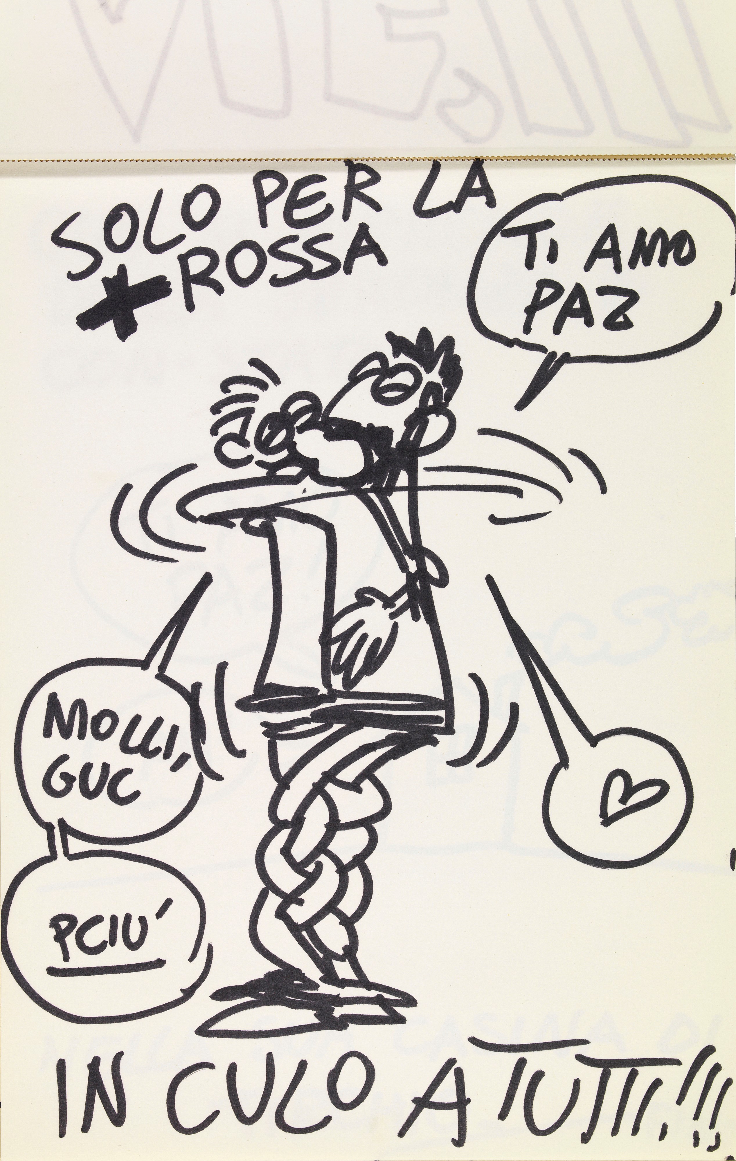 Andrea Pazienza - Incontro annuale di braccio di ferro Paz vs. Guccini