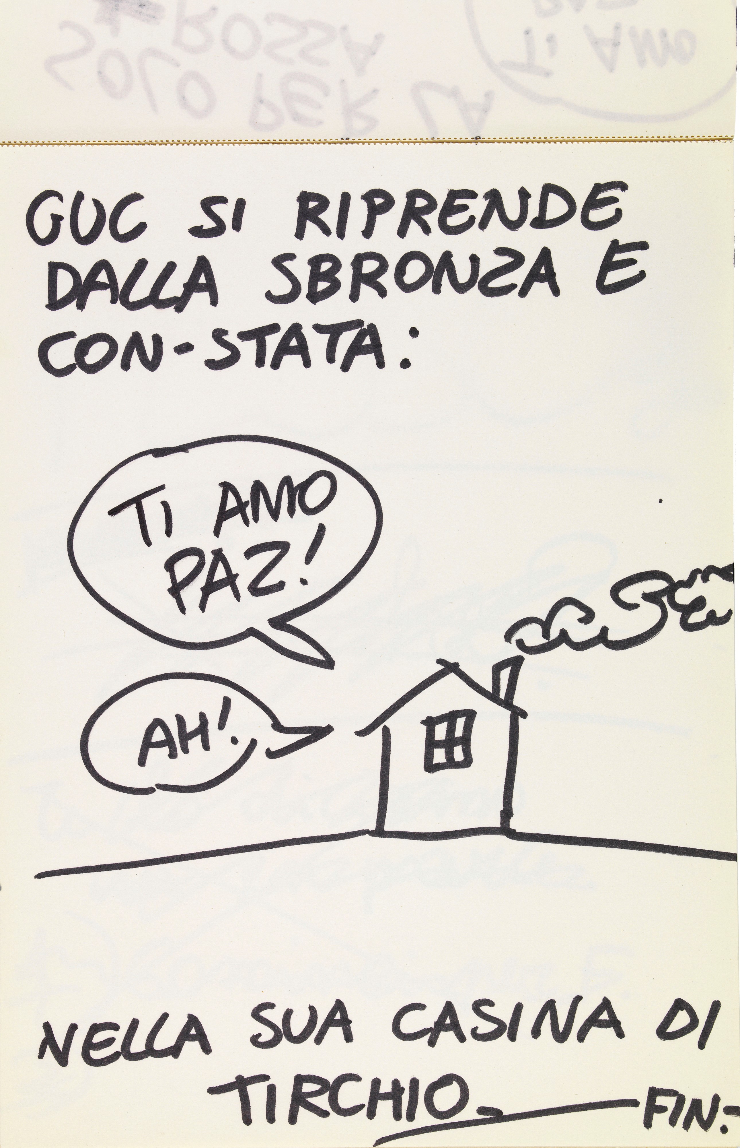Andrea Pazienza - Incontro annuale di braccio di ferro Paz vs. Guccini