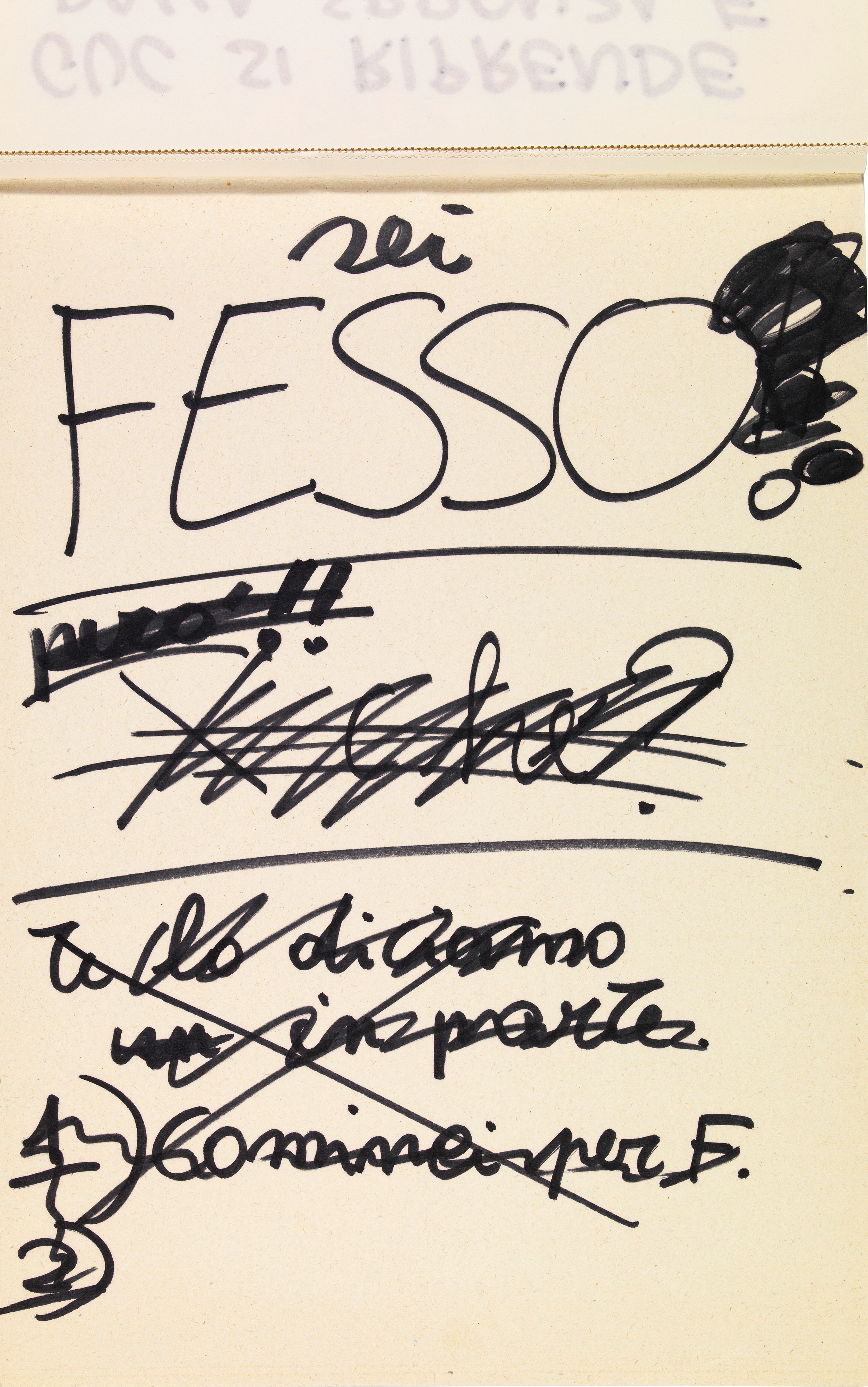 Andrea Pazienza - Incontro annuale di braccio di ferro Paz vs. Guccini