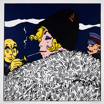 Corto Maltese: Les personnages (serigrafia su cartoncino)