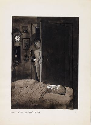 Guido Crepax | Lot 34 - Edgar Allan Poe - Il cuore rivelatore | Finarte
