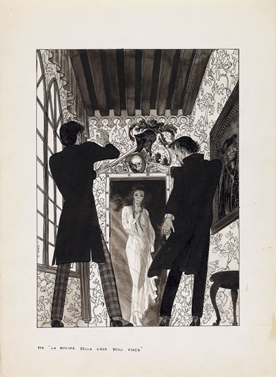 La caduta della casa degli Usher (illustrazione)