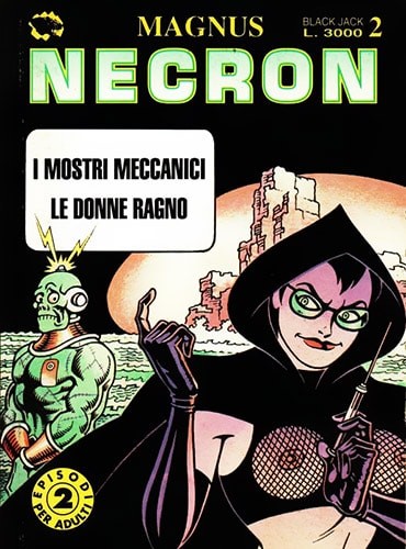 Magnus (roberto Raviola) - Necron n. 2 – studio preliminare (retro di copertina)