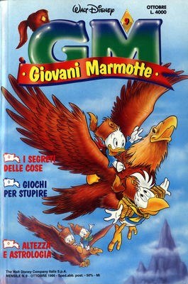 Giovan Battista Carpi & Accademia Disney - Tecnica mista su cartoncino, Giovani Marmotte (n. 9), ...