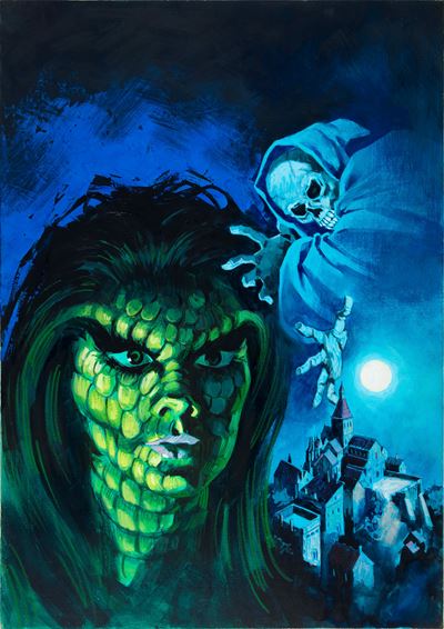 Terror - La morte soffre il freddo (originale di copertina), tempera su cartone, 1973