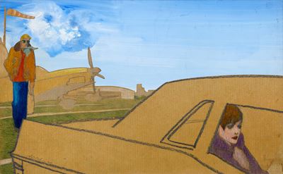 Illustrazione originale (tecnica mista su cartone), 1980