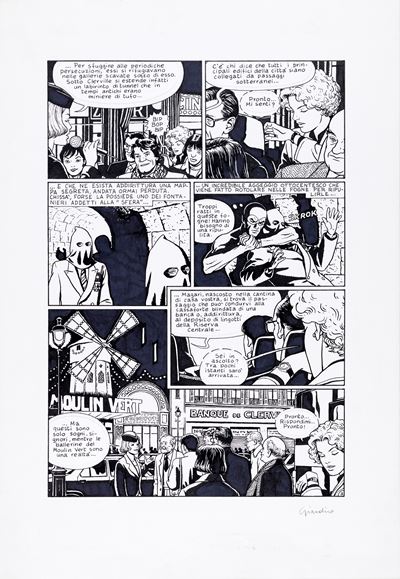 Diabolik - Cosa c'è sotto (tavola originale, matita e china su cartoncino)