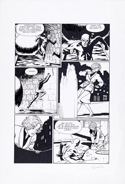 Diabolik - Cosa c'è sotto (tavola originale)