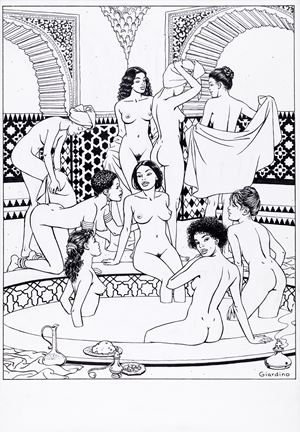 Vittorio Giardino | Lot 862 - Il bagno turco | Finarte