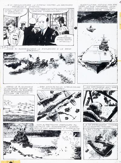 Tora! Tora! Tora! (tavola originale, matita e china su cartoncino)