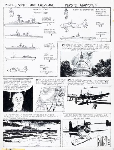 Tora! Tora! Tora!, matita e china su cartoncino (1970)