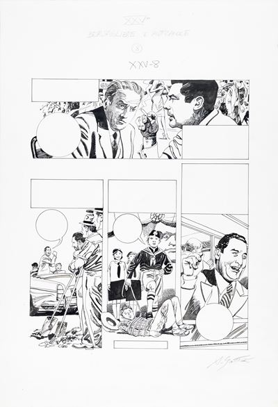 Storia d’Italia a fumetti: Bersagliere e pizzaiole (tavola originale)