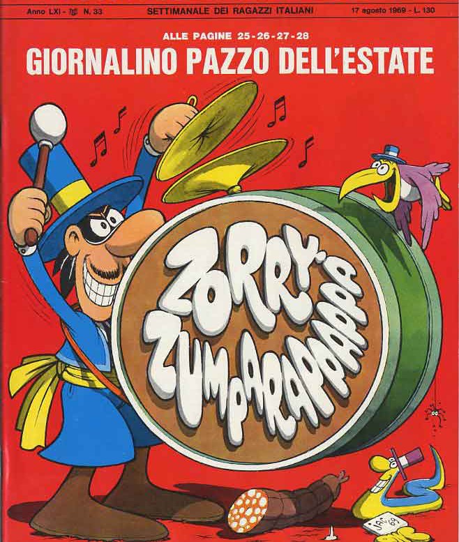 Benito Jacovitti - Zorry Kid - Zorry Zumparappappa (originale di copertina)