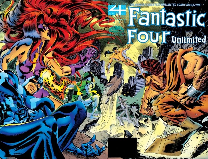 Claudio Castellini - Fantastic Four Unlimited n. 11 — preliminare di copertina