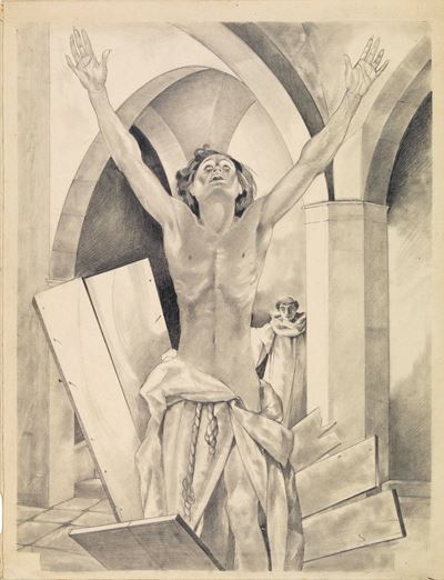 Decameron (Illustrazione, matita su cartoncino)