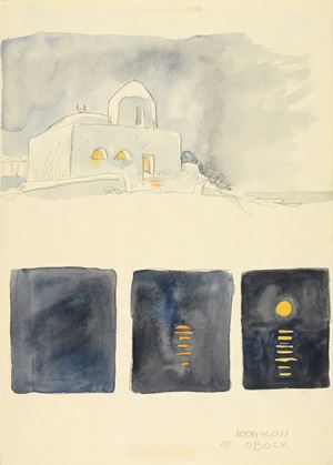 Hugo Pratt | Lot 437 - Moon glow at Obock | Finarte