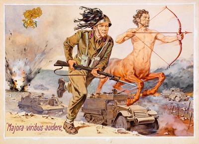 Majora viribus audere, tempera su cartoncino, anni ’40