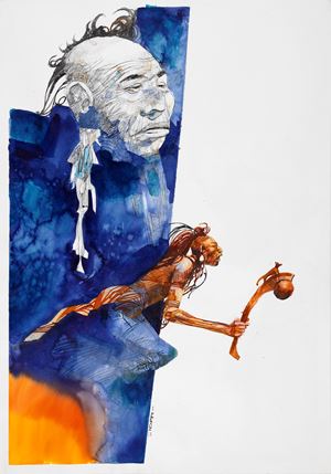 Sergio Toppi | Lot 470 - Questa è terra nostra - Fuochi lontani | Finarte