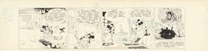Floyd Gottfredson | Lot 612 - Mickey Mouse - Mr. Slicker and the Egg Robbers | Finarte